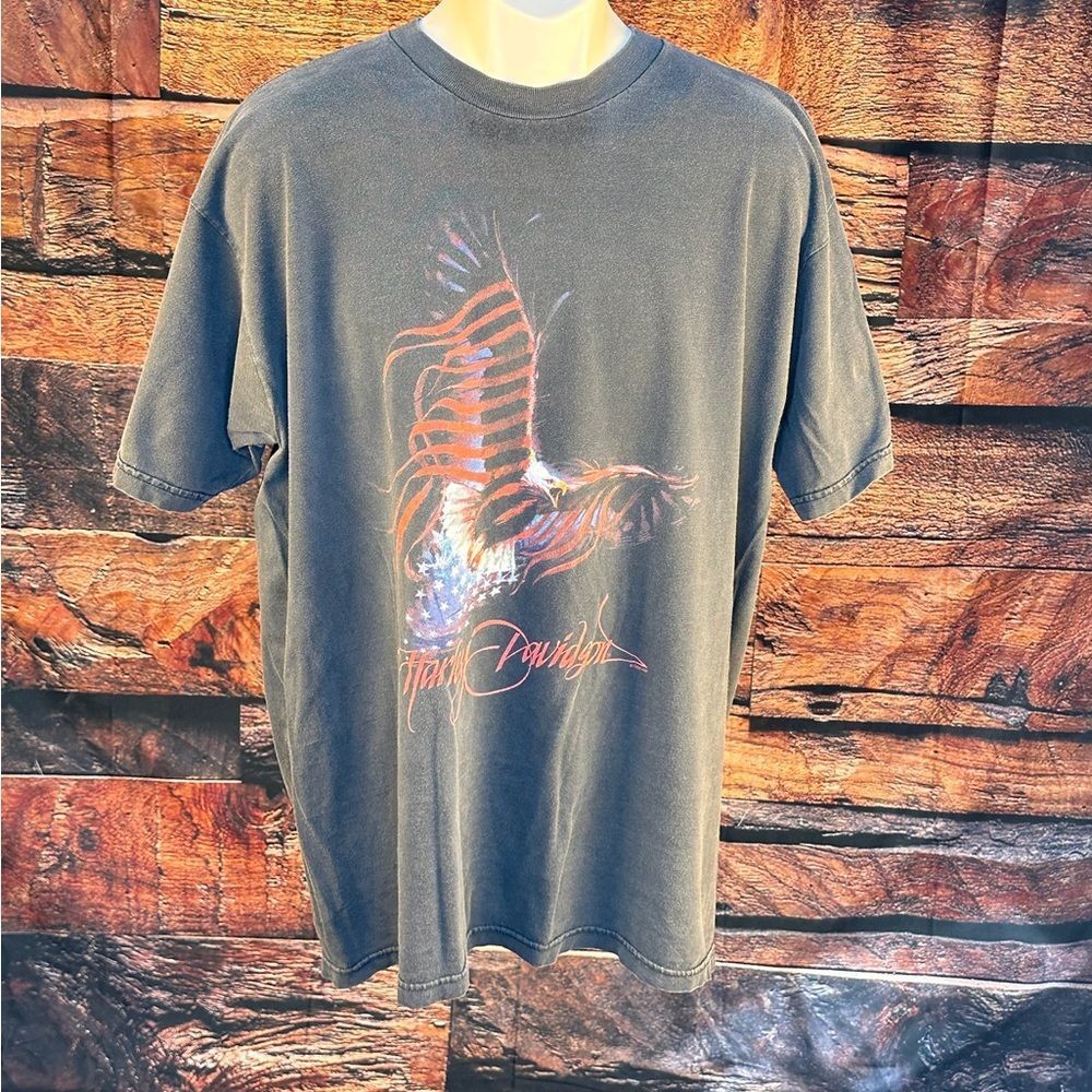 Harley-Davidson Black Tee with Red Graphic